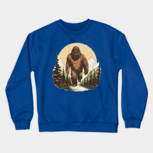 Dope Sasquatch in Nature Crewneck Sweatshirt